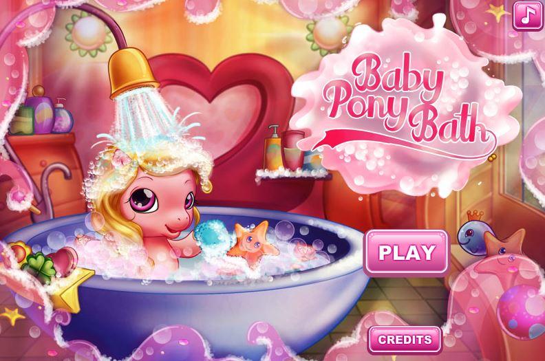 Baby Pony Bath