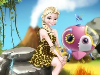 Elsa Time Travel Prehistoric Age