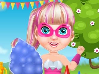 Baby Barbie cooking Cotton Candy