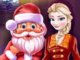 Elsa and Santa Christmas Cleaning