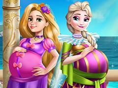 Elsa and Rapunzel Pregnant BFFs