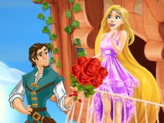 Flynn and Maximus saving Rapunzel