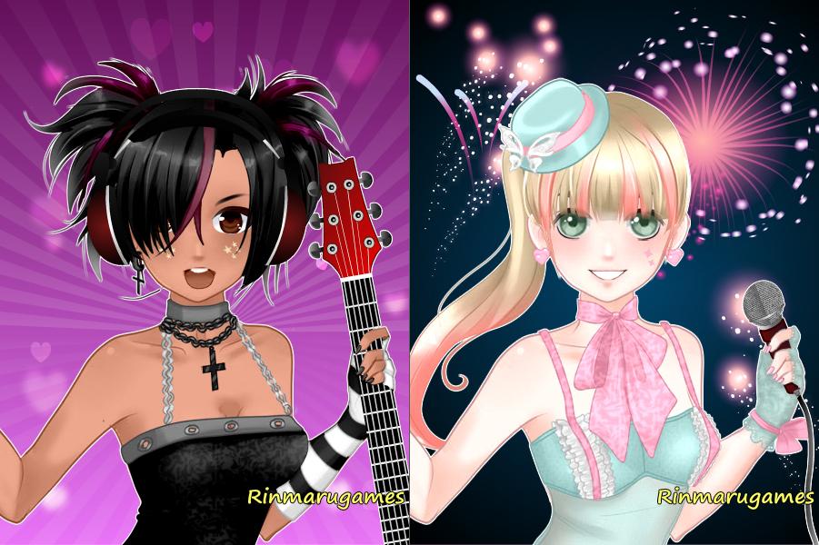Anime singer dress up game