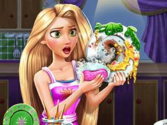 Rapunzel Dish Washing Realife