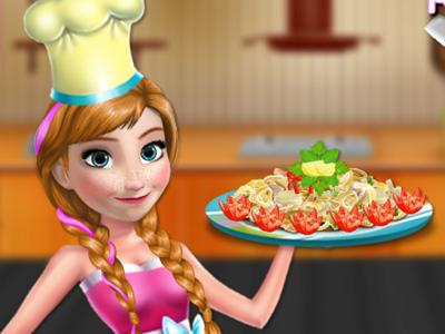 Anna Cooking Pasta