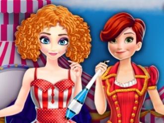 Elsa and Anna Going to Circus