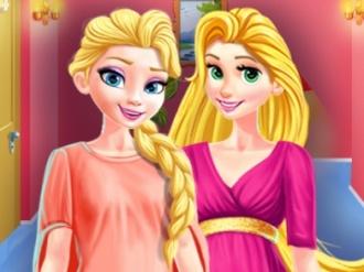 Elsa and Rapunzel Share the Closet