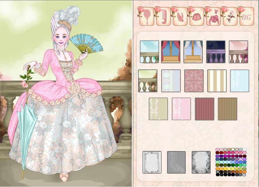 Rococo costume creator