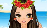 Cute Hawaiian Girl Dress Up