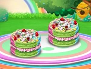 Rainbow Macaroons Cooking