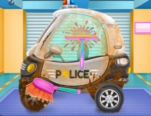 Baby Police Car Wash