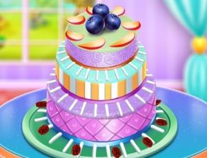 Fruit Chocolate Cake Cooking